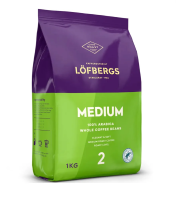 Кофе в зернах Lofbergs Medium Roast, 1 кг. Кофе в зернах Lofbergs Medium Roast, 1 кг.