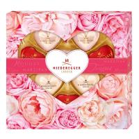 Niederegger Коллекция ассорти "Выбор ценителей", конфеты в виде сердец с белым, молочным и горьким шоколадом, 125 гр,