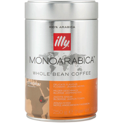 Кофе в зернах ILLY Monoarabica Ethiopia, 250 гр.