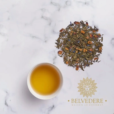 Чай зеленый ароматизированный Belvedere Arabian Rose ( Арабская Роза), 100г.