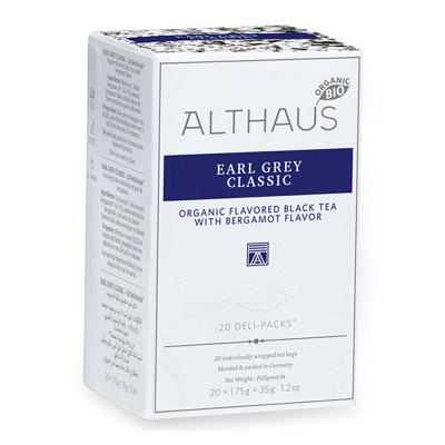 Чай черный Althaus Earl Grey Classic пакетики 20x1,75гр. Чай черный Althaus Earl Grey Classic пакетики 20x1,75гр.